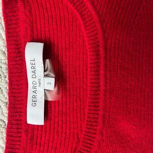 Gerard Darel red wool sweater
